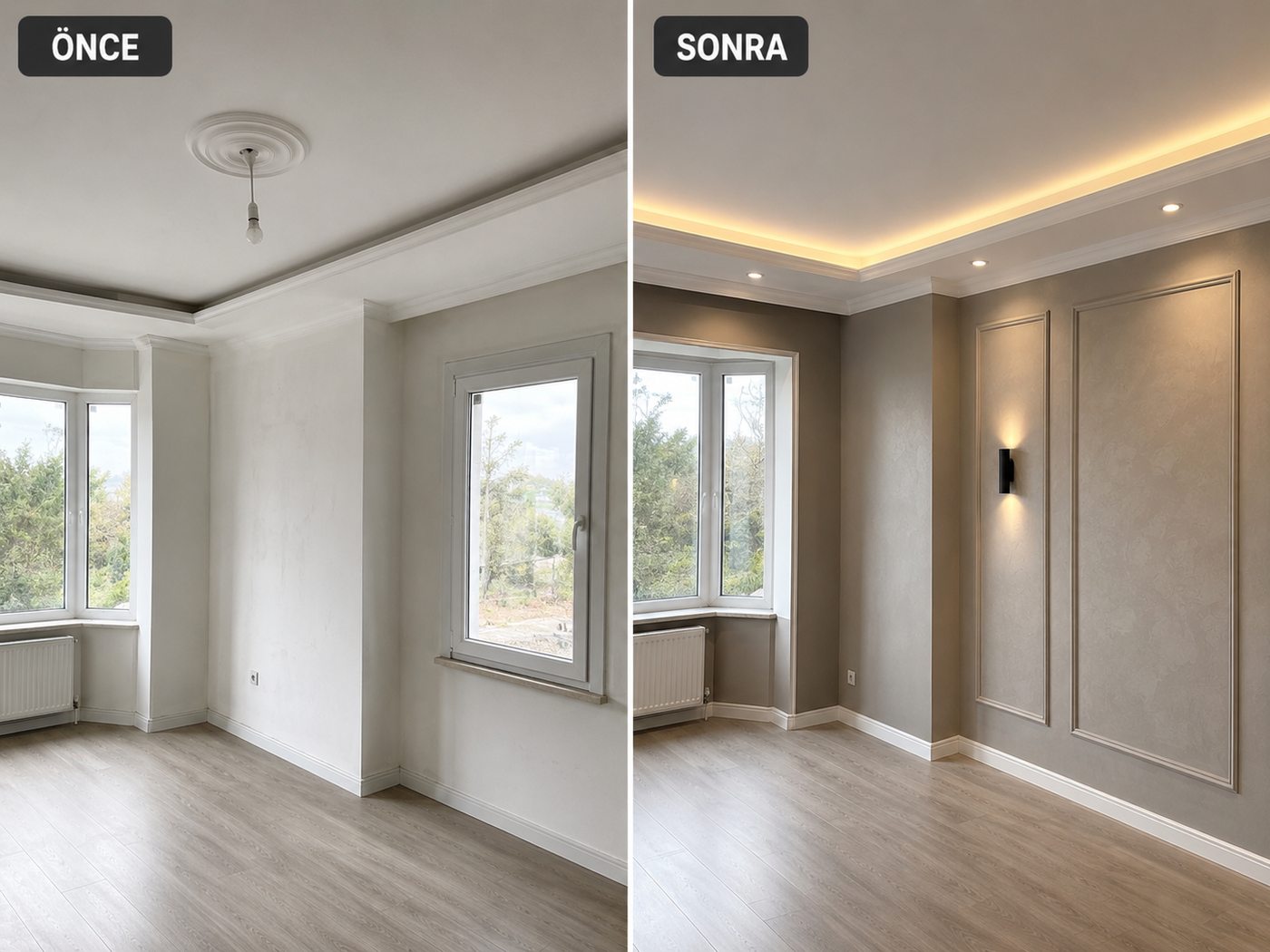 Menderes iç cephe boya öncesi ve sonrası